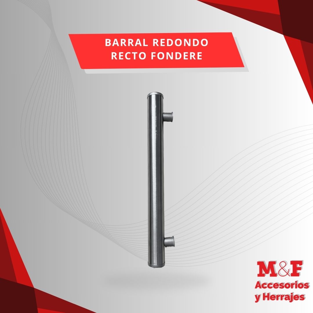 Barral Redondo Acero Inoxidable 0,75 cm